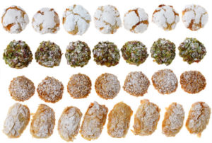Biscotti di Pasta di Mandorle di varie forme e aromatizzazioni