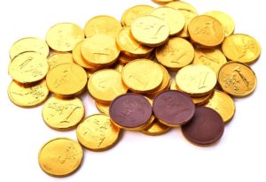 monete di cioccolato Rigato