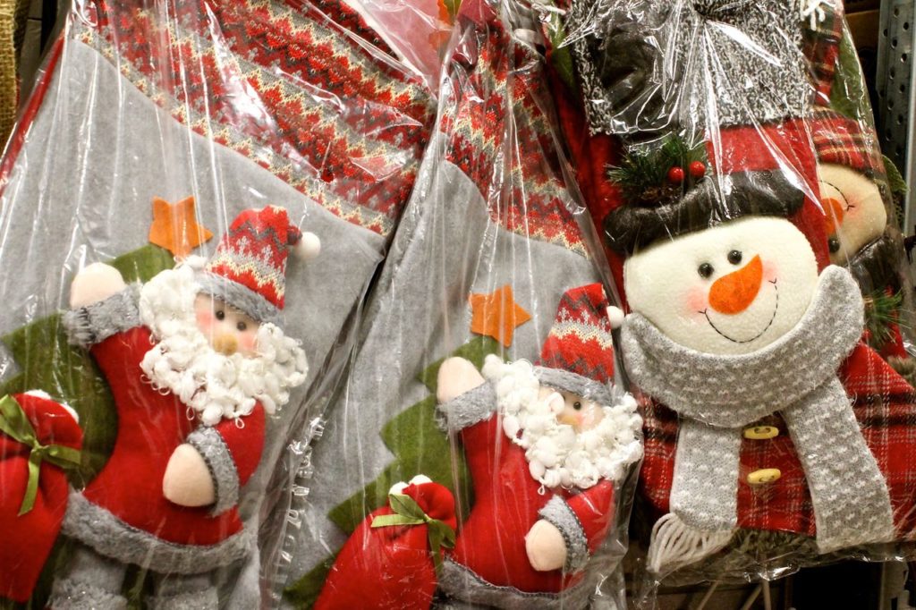 Calze Natalizie Grandi per Regali e dolcetti Babbo Natale PROACC 3 Pezzi Calza di Natale 19.8 in Pupazzo di Neve e Renne 