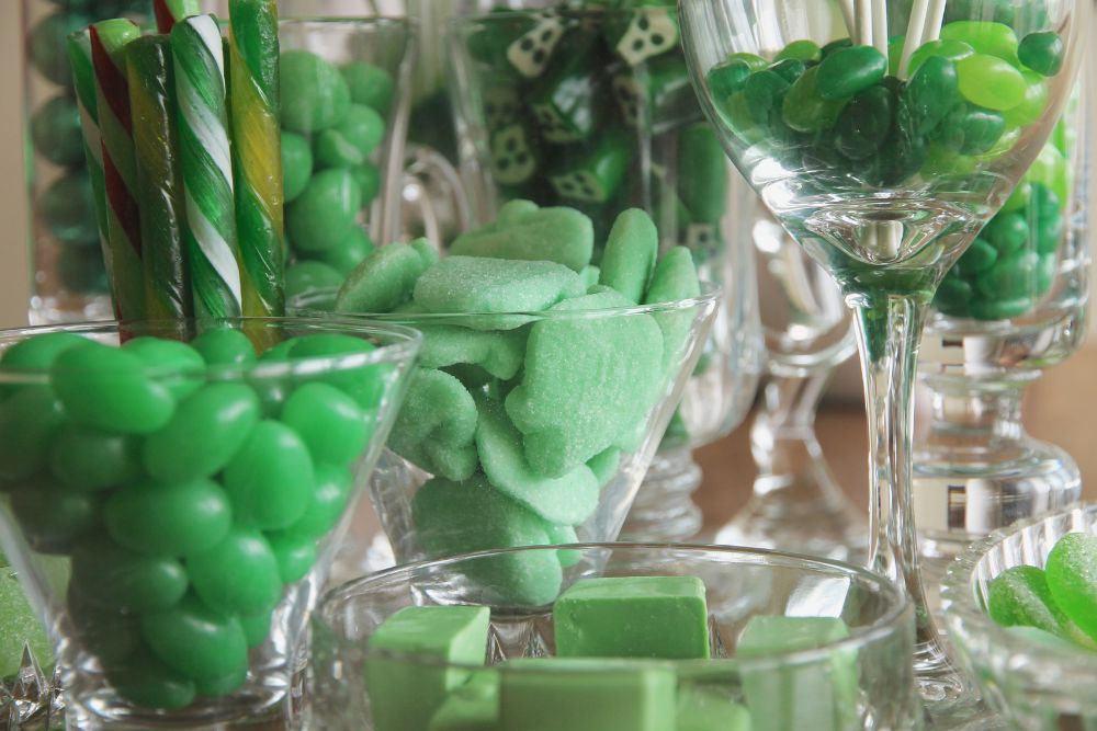 confetti verdi ingrosso online
