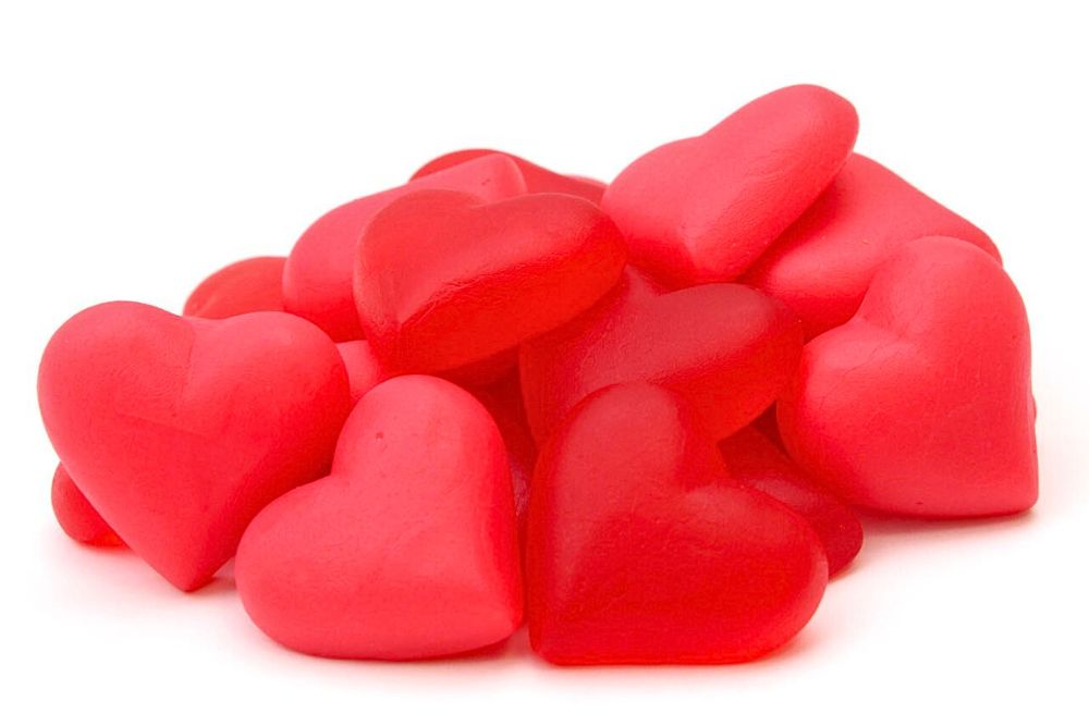 Gommose a forma di cuore caramelle a tema festa della mamma in vendita all'ingrosso