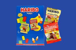 Haribo Minis espositore da banco in vendita all’ingrosso sullo shop RIGATO