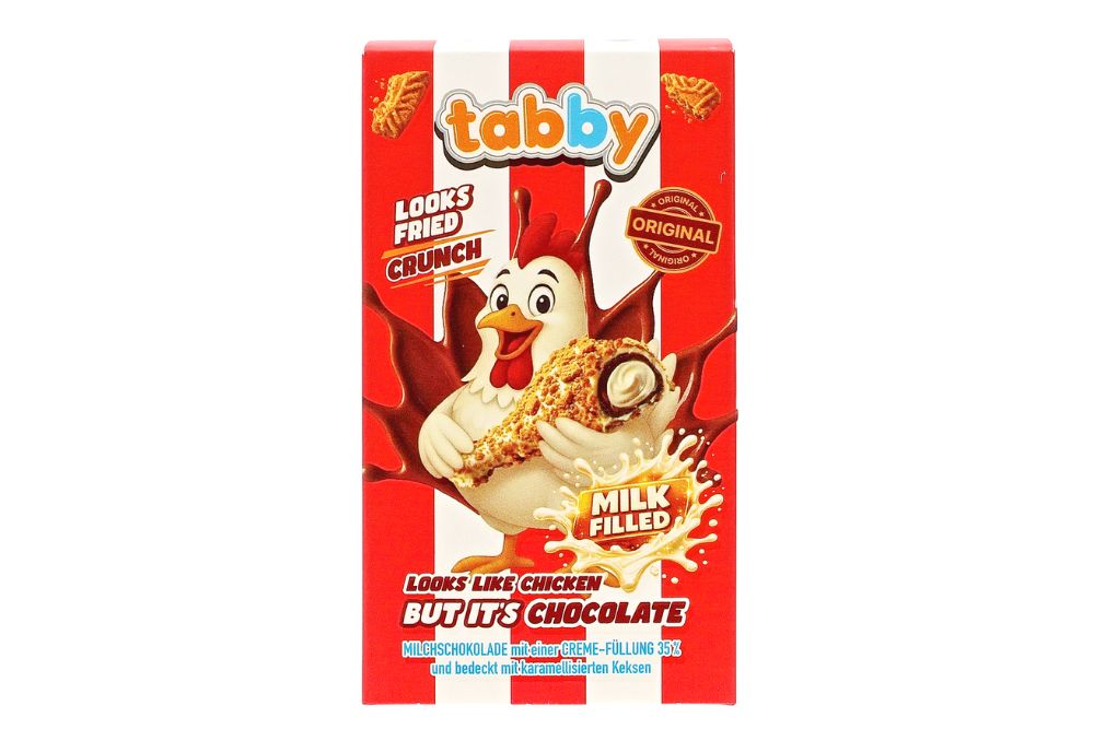 Tabby Chicken Leg Crumble Chocolate 50g in vendita all'ingrosso su rigato.net 